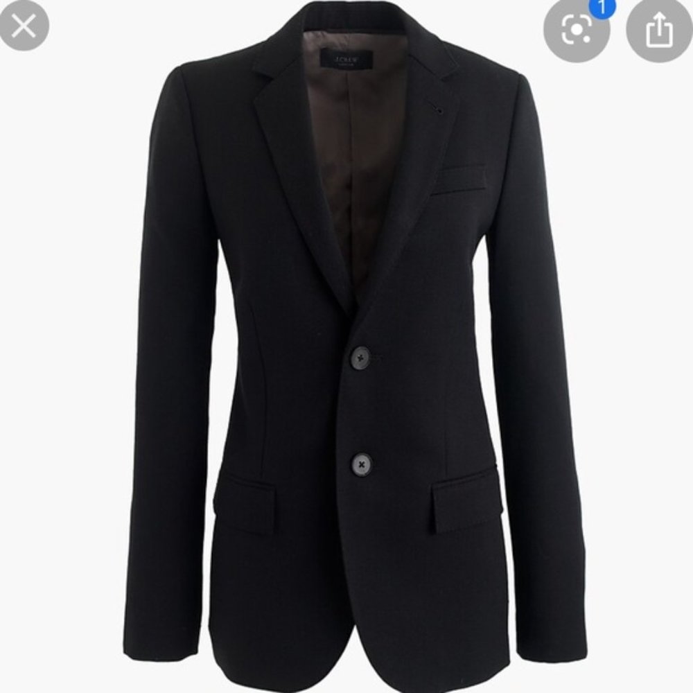 J. Crew Ludlow Black Wool Blazer size 0